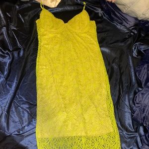 Lime Green Fashion Nova Dress